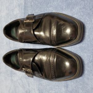 Host Pick! Men's 11 D Florsheim Black Leather Dress Shoes